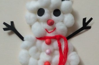 Super easy Christmas Snowman Craft for kids
