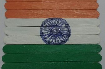 National Flag (Tiranga) with Popsicle Sticks | Republic Day and Independence Day crafts