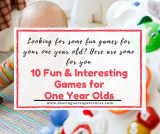 10 Fun and Interesting Games for One Year Olds