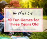 10 Fun Games for three years olds – Ideas to make your life easier