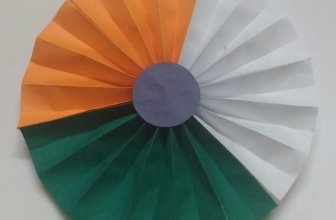Tricolour Badge or flower | Republic Day and Independence Day crafts