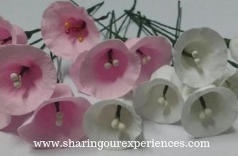How to make Pink And White Crepe Paper Flowers