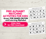 Free printable uppercase and lowercase letters worksheets pdf  â€“ (Instant download pdf format)