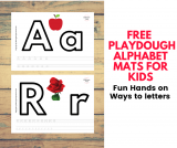 Alphabet Playdough mats free printable pdf – Fun way to Learning Letters