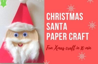 DIY Christmas Santa With Paper craft
