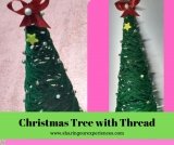 Easy Tutorial on How to make DIY Christmas Tree with Yarn- Perfect craft for kids