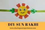 DIY handmade Sun Rakhi | Perfect for young kids #Rakhi #diy #handmade #kidscrafts