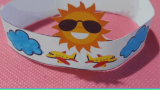 DIY Printable Sun and Cloud Headband or Crown craft pdf for kids