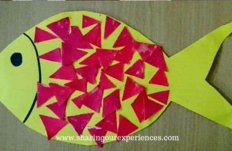 DIY cut and paste activity for toddlers