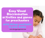 Easy Visual discrimination activities and games for preschoolers – with things available in your home