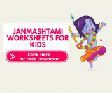 FREE Janmashtmi worksheets and activities for toddlers, preschoolers and Nursery kids