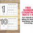 Free printable Number mats 9-20 pdf – Great for teaching Tens and Ones concept to Kindergarten kids