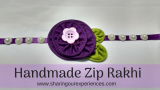 DIY Zip Rakhi | Homemade Rakhi with coloured zips