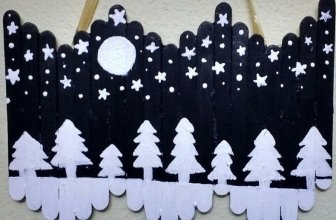 How to make a beautiful homemade wall hanging by Ice cream stick painting