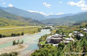 Paro valley in Bhutan