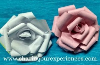 DIY Crepe Paper Rose flowers