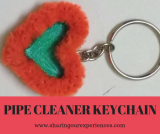 Pipe Cleaner Key Chain Craft for Kids and Adults