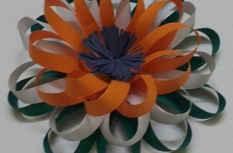 Easy Tricolour Paper Flower | Republic Day and Independence Day crafts