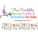 Spring themed activities for toddlers and preschoolers – Free printables included
