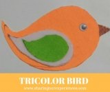 Tricolor Bird craft for kids with Paper | Republic Day and Independence Day crafts for kids