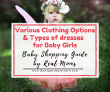 Various Clothing options and types of dresses for a Baby girl | Baby Shopping Guide by real moms