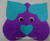 DIY Meow Meow Cat Using Hearts
