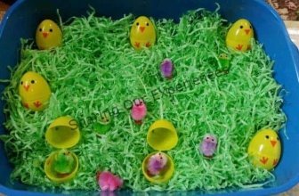 Chicken Sensory Bin -Learning Activity for Kids