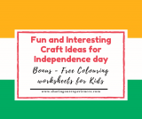 Easy & Fun India Independence Day Crafts for Kids | (Free worksheets & printable included)