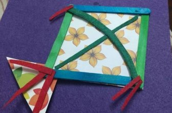How to make a quick easy paper kite for kids
