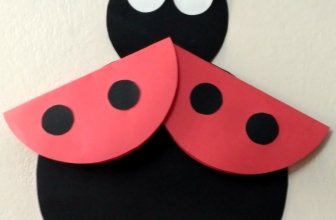 DIY Cute Ladybird craft for toddlers and preschoolers | Easy Paper crafts for kids