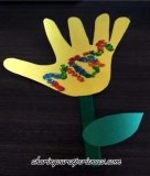 Palm Shape Flower | Mother’s Day Craft