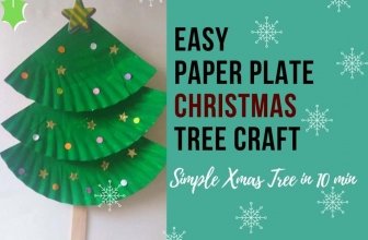 Christmas tree paper plate craft for Kids – Easy to set up for busy moms