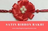DIY Satin Ribbon Rakhi |Homemade Rakhi with satin ribbon