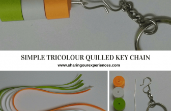 Simple Tricolour Quilled Key Chain | Republic Day and Independence Day crafts
